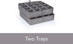 Covermates Keepsakes - Adjustable Zip-Top Storage Box - Configurable FlexGrid Compartments - Heavy Duty Polyester- Reinforced Handles - Stackable Design - Indoor Storage, Scarlett Red