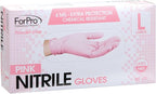 ForPro Disposable Nitrile Gloves, Chemical Resistant, Powder-Free, Latex-Free, Non-Sterile, Food Safe, 4 Mil