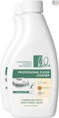 KIDU 2-Pack Multi-Surface Floor Cleaner – Compact by Design, Robot Mop Compatible, 1:300 Concentrate for Hardwood, Tile, Marble – Eco-Friendly Cleaning Solution, 2x500ml