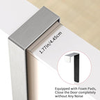 Over The Door Towel Rack,Towel Rack with Hooks for Door Hanging, Door Towel Bar, Over Door Towel Racks for Bathroom (Brush Nickel)