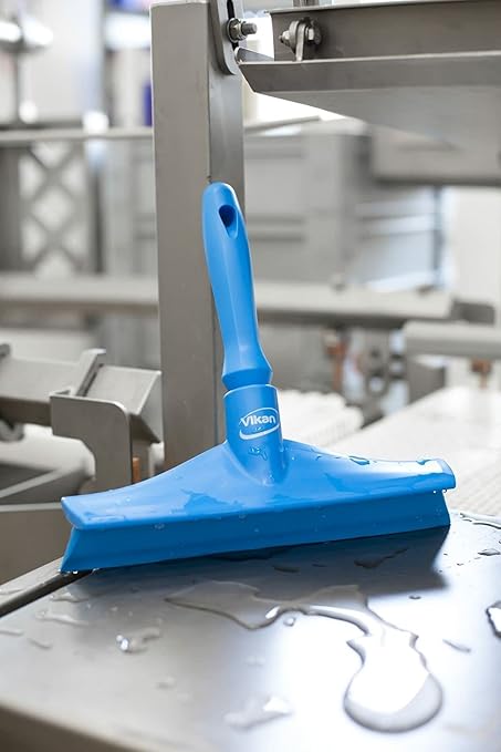 Vikan 71253 Squeegee,Ultra Hygiene,Table,10",PP/RB,BL