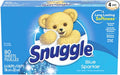 Snuggle Fabric Softner Dryer Sheets, 80 Count (Pack of 4) (80 Sheets, Fabric Softner Dryer Sheets Blue Sparkle (Pack of 4))