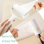 Lint Roller Refills 4 inch Bulk 10 Rolls Total 600 Sheets Extra Sticky Lint Remover Replacement Refills Compatible with Evercare PetLovers Muji IKEA and Others (Inside Dia. 1-1/2 inch)