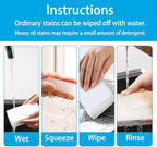 Magic Sponge Erasers, 50 Pack 2X Density Stronger Melamine Sponge Foam Pads, Multi-Functional Household Cleaning Supplies Cleaner for Kitchen, Bathroom, Bathtub, Sink, Wall Cleaner