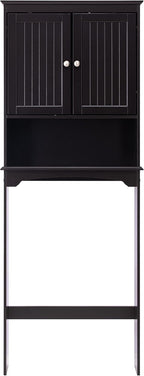 Spirich Over The Toilet Cabinet for Bathroom Storage, Above Toilet Storage Cabinet with Doors and Adjustable Shelves, Espresso