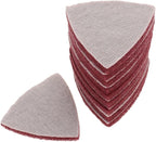 10Pcs Triangle Nylon Fiber Cleaning Pads for Scouring, Heavy Duty Reusable Non-Scratch Scrubbers for Kitchen, Stovetop, Dish Cleaning- 400 Medium