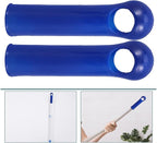 TOYANDONA 2pcs 19mm Plastic Broom Handle Replacement Caps with Grip End Covers for Sweeping Brooms and Dustpan Rods, Mop Handle Grippers for Floor Cleaning and Utility Use
