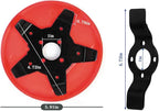 Upgraded Weeding Disc, Universal Weeding Disk, One Blade Replacement Heads, Weed Eater Blades, Weed Wacker Blade, Multifunctional Weeder Plate for Trimmer (4PC)