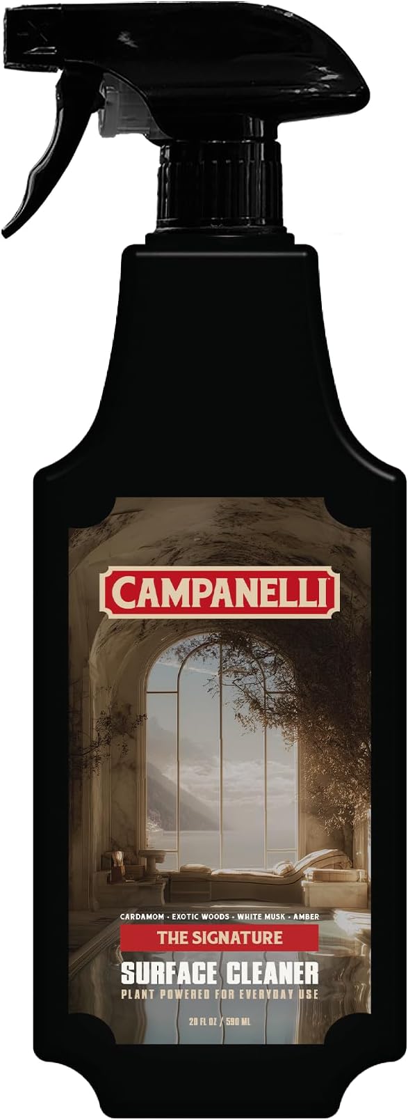CAMPANELLI Plant-Powered Multi-Surface Cleaner – Luxury Fragrance-First Formula for Kitchen, Bathroom & Home – Non-Toxic, Food-Contact Safe, Eco-Friendly, 20 oz - The Signature Scent