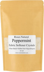 Fabric Softener Crystals, 20 oz, Plant-Based, Hypoallergenic Scent Beads, Softens & Freshens Laundry, Available in Peppermint, Lavender, Patchouli, Leather, Made in the USA (Peppermint)