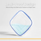Superio Plastic Food Storage Containers with airtight Lid for Pantry, Fridge- BPA Free, Leakproof Sealed Container- Microwave, Dishwasher and Freezer Safe, Clear (20 Cup)