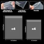 8 Pack Oven Rack Cleaning Bags, Thickened No Scrub Oven Rack Cleaning Bags Simple to Use Heavy Duty Reusable Leak-Resistant Bags for Deep Soaking Removable Metal Rack, Grill Grates, BBQ Racks