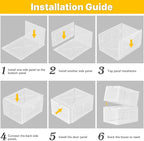 1 Pack Green Stackable Shoe Box for Men’s Sneakers, Magnetic Drop-Front Organizer for Closet or Display, Fits Shoes up to Size 13 – 13.5 x 10.55 x 7.5 In