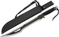 SZCO Supplies 25” Cord-Wrapped Handle Fantasy Outdoor Machete with Nylon Sheath 926956 Black