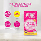 Stardrops - The Pink Stuff Bathroom Cleaning Kit – Cleaning Paste, Bathroom Foam Spray, Toilet Foaming Powder, SQeeZY Sponge & 3 Microfiber Cloths – Tough on Stains, Grease & Soap Scum