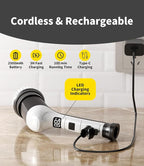Electric Spin Scrubber, Cordless Household Cleaning Brush with 6 Replaceable Heads, 3 Speeds, LED Display, Lightweight Handheld Power Scrubber for Cleaning Stove/Bowl/Sink/Corner/Tile/Grout-Black