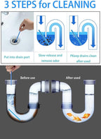 Drain Cleaner Sticks Keeps Drains and Pipes Clear and Odor As Seen On TV 4 Packs(48 pcs)
