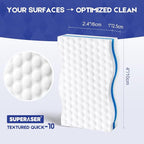 Magic Sponge Eraser,Tex-10 Scrub Melamine Sponges, Heavy Duty No Scratches (HD-PU-Durable 10-Pack)