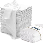 VALENGO New Lint Free Rags – 100% Cotton Cloth, Soft T-Shirt Rags, Lint Free Cloth for Staining Wood, Cast Iron, Dusting, Polishing, Painting and Cleaning – Reusable & Absorbent – 17”x17” (Pack of 28)
