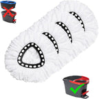 4 Pack Mop Replacement Heads for O-Ceda EasyWrin Spin Mop, Microfiber Spin Mop Refills, Easy Cleaning Mop Head Replacement