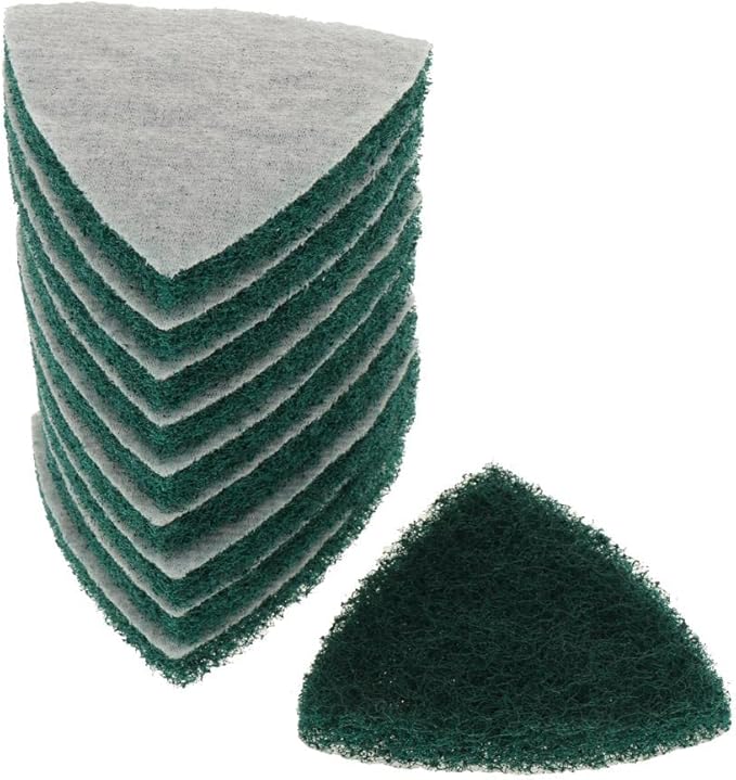 Generic 10 Pack Triangle Cleaning Pads for Scouring, 240 coarse