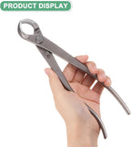 3Peice Bonsai Tool Set - 8.3 Inch High Carbon Steel Knob Concave Cutter, Bonsai Tree Plants Modeling Tools, Applying to Gardening Pruning Branches/Knobs/Tumors (210mm, Gray)