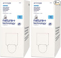ATTITUDE Liquid Fabric Softener Refill,Plant-Based & Vegan,HE Compatible,Naturally Derived,Wildflowers Scent,80 Loads,67.6 Fl Oz,(Pack of 2)