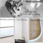 5-in-1 Foldable Cleaning Kit – All-in-One Broom, Dustpan, Pet Hair Roller, Squeegee & Wire Brush | Space-Saving, Ergonomic & Durable