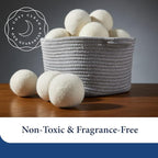 Cosy House Collection Wool Dryer Balls - Premium Reusable Natural Fabric Softener - Eco-Friendly, Saves on Time and Energy - Soften Clothes Naturally - Reusable for Up to 3 Years - White (Pack of 3)