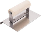 MARSHALLTOWN Qlt Stainless Steel Hand Edgers, Wood Handle Material, 203mm Length, 203mm Width, 3mm Radius, 6mm Lip, Made In The USA, CE526S