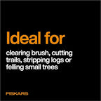 Fiskars Machete Saw, Gifts for Dad, Tempered Steel Blade and Lanyard, 18", Black