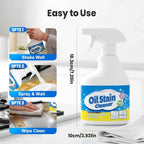 500ml Heavy-Duty Kitchen Degreaser Foam Spray, Powerful Kitchen Grease Cleaner, Multipurpose Grease Cleaner Spray for Pots, Pans, Countertops & Appliances, Heavy Oil Stain Cleaner (2pcs)