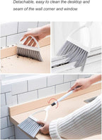 Mini Broom and Dustpan, Home Kitchen Sweeping for Kids(White+Blue)