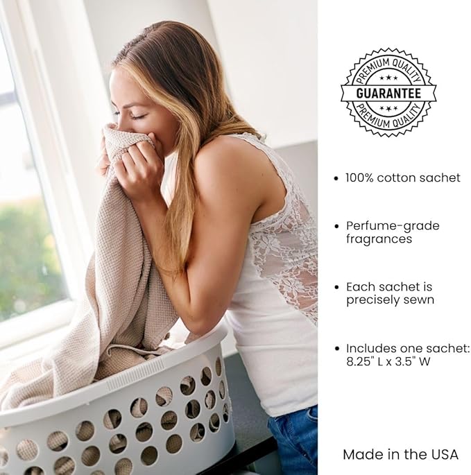 Le Blanc® Summer Verbena Single Pack Dryer Sachet - Luxury Scented Fabric Sachet for Your Dryer (1 Pack)