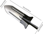 Digging Spade Replacement Head 19.69x7.87 inch Multipurpose Sturdy Handle Hole 3.5cm Gardening Tools for Planting Farming