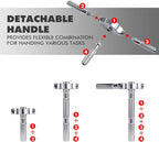 VMAN Ratchet Screwdriver Set, 40 in 1 magnetic Screwdriver sets, S2 Steel Bits, DIY Combination Flexible Shaft, Suitable for Furniture Assembly, Precision Electrical Appliance Repair, Bicycle Tools