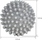 Dryer Balls 4 Pack - Non-Toxic Reusable Dryer Balls (Gray)