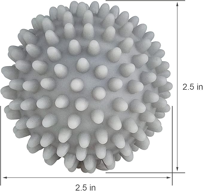 Dryer Balls 4 Pack - Non-Toxic Reusable Dryer Balls (Gray)
