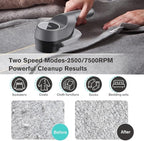 Fabric Shaver and Lint Remover with 2 Extra Blades, Led Digital Display Fabric Shaver for Furniture, 2 Speeds Powerful Ball Remover for Clothes Sweater Sofa Carpet
