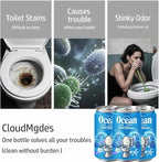 Beverage can Toilet Bowl Cleaner,Septic Toilet Bowl Tablets in Bottles, Automatic Long-Lasting Toilet Cleaner Bottle,Powerfully Cleans and Prevent Stain Build Up (3PCS, Ocean Scent)