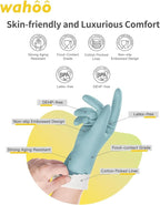 LANON wahoo Skin-Friendly Cleaning Gloves, Dishwashing Kitchen Gloves with Cotton Flocked Liner, Reusable, Non-Slip, Surf Spray, Small