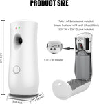 (4-Pack) Auto Air Freshener Spray Dispenser Free Stand or Wall Mounted Automatic Aerosol Aroma Machines are Widely Used in Hotels, Bedrooms, Airports, Bathrooms, Offices, Commercial Places (White 003)