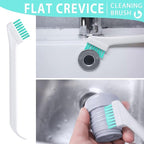 Small Cleaning Brushes Set, 4 pcs Crevice Household Cleaning Tool for Window Track Groove Sliding Door Bottle Gaps Humidifier Baseboard, Tiny Detail Scrub Cleaner Tool Gadget Kitchen Bathroom Set