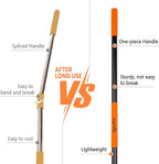 Garden Rake for Lawn Heavy Duty, 14 Tines Metal Rake with Thick Fiberglass Handle, 58 Inches