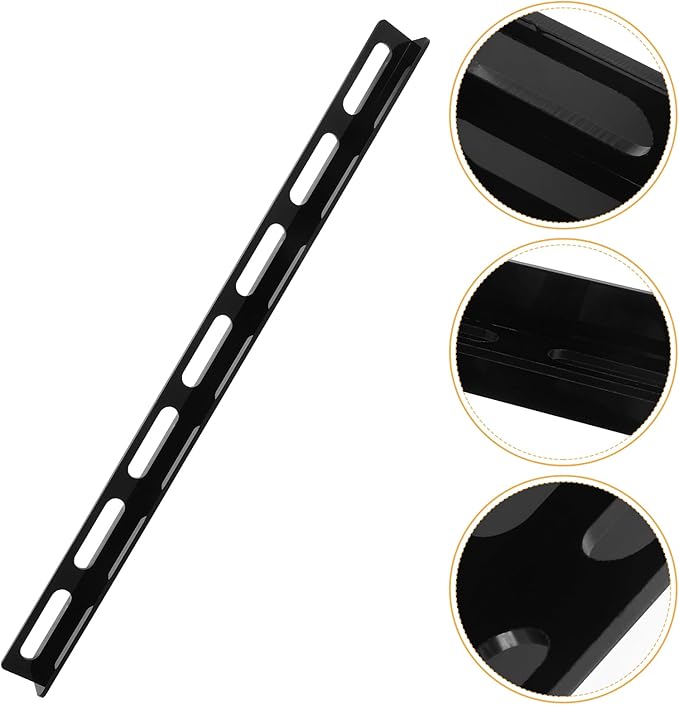 OSALADI Wall-Mounted Sunglasses Rack Acrylic Glasses Storage Organizer Black Space-Saving Eyewear Display for Home and Office