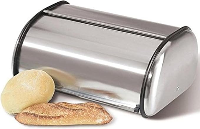 HOME IT Stainless Steel Bread Box for kitchen, bread bin, bread storage Bread holder 16.5x10x8