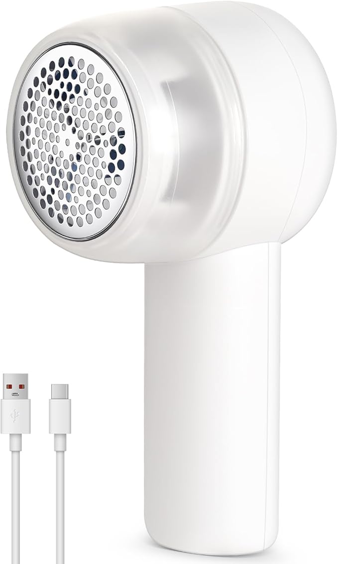 Lint Remover,Fabric Shaver for Clothes,Electric Lint Shaver Rechargeable Long-Lasting Battery,Portable Clothes Shaver Pill Remover,Large Shaving Area 2 Speeds Effortlessly Cut Fuzz Ball Pilling