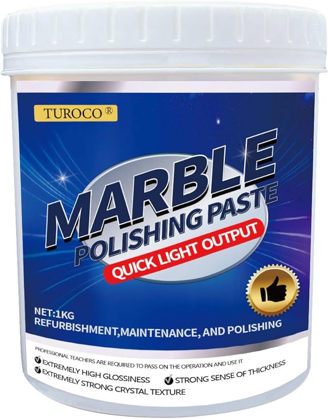 Granite & Marble Polishing Cream – Surface Repair Compound for Countertops, Showers & Floors – Scratch & Dullness Remover, Restores Shine on Quartz, Travertine & Natural Stone – 2.2LB
