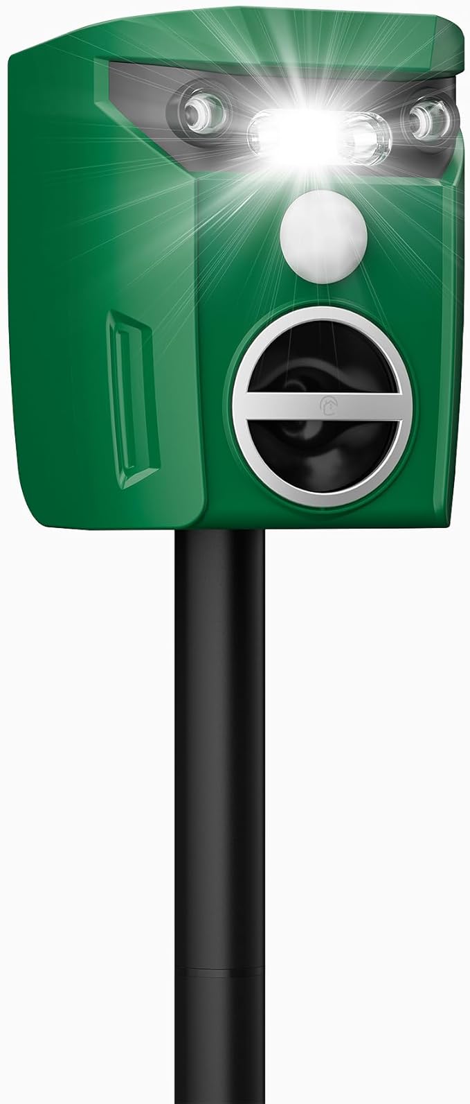 1 Pack Solar-Powered Ultrasonic Animal Repellent Outdoor, Deer Repellent Devices with Motion Sensor, Waterproof Deer, Cat, Raccoon, Coyote, Rabbit Deterrent for Yard, Garden, Farm