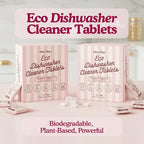 Dishwasher Cleaner And Deodorizer Tablets - 1 Year Supply Lemon Citrus Dishwasher Cleaning Tablets - Deep Cleaning Removes Limescale and Odors - Eco-friendly Dish Washer Machine Cleaner - Septic Safe